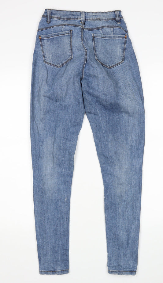 Denim Co Womens Blue Skinny Jeans Size 6 L28 in