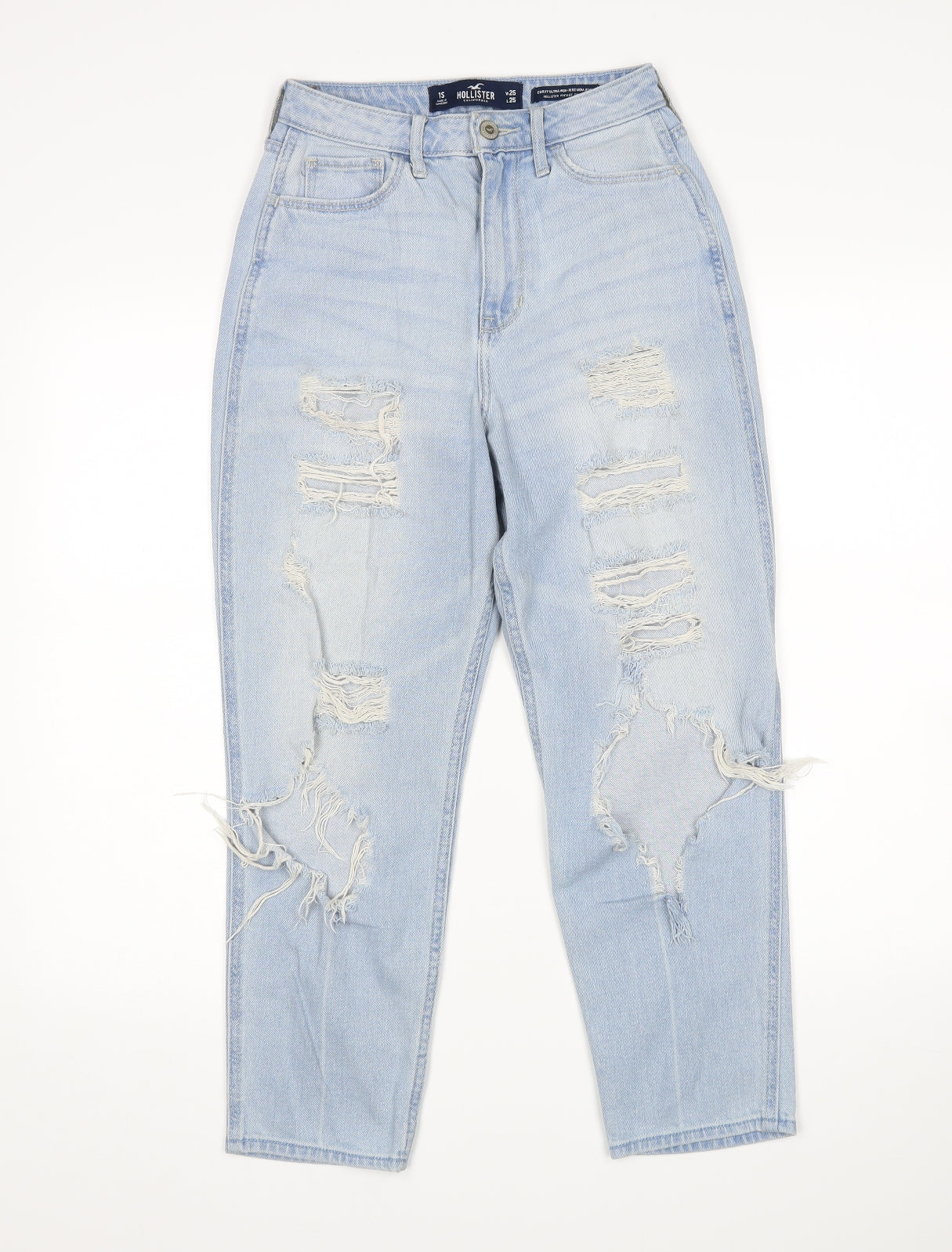 Hollister Womens Blue Mom Jeans Size 25 in L25 in