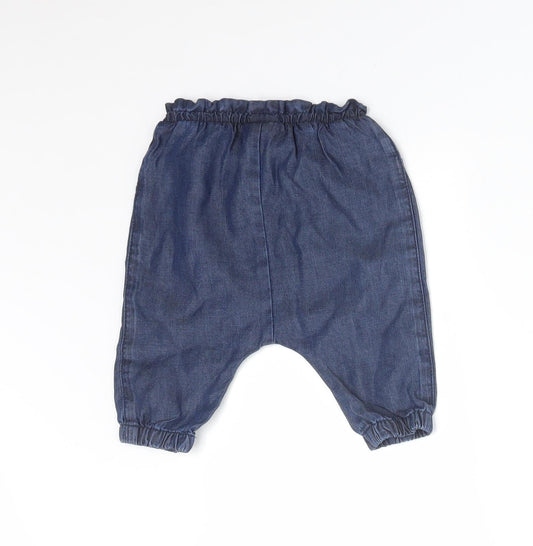 NEXT Girls Blue Trousers Size 0-3 Months