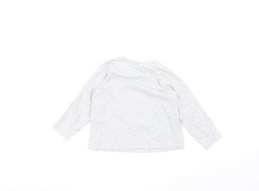 Primark Boys Grey Basic T-Shirt Size 2-3 Years