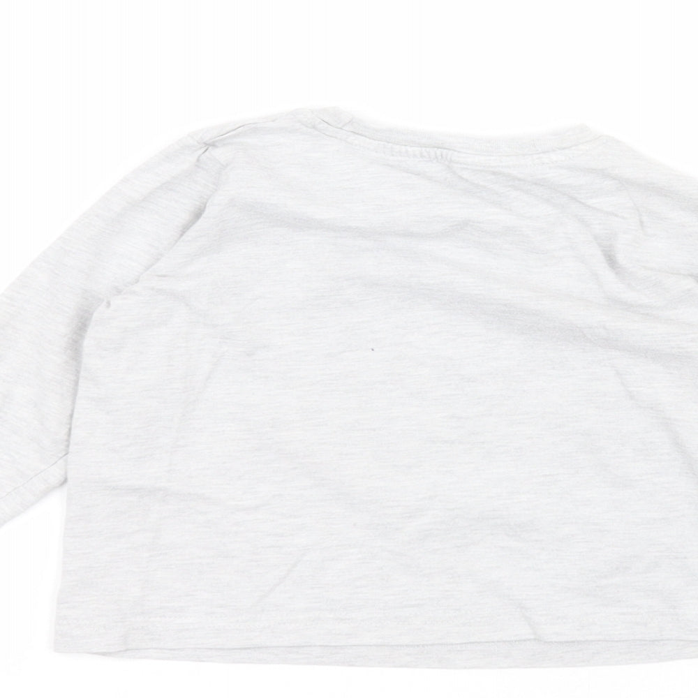 Primark Boys Grey Basic T-Shirt Size 2-3 Years