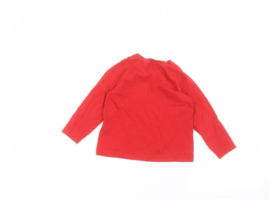 Primark Boys Red Basic T-Shirt Size 2-3 Years