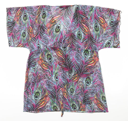 El Verano Womens Multicoloured Floral Basic Blouse Size S