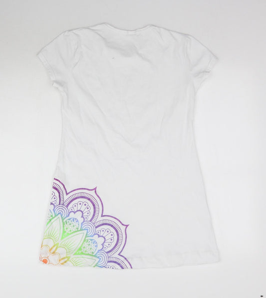 Preworn Womens White Basic T-Shirt Size M