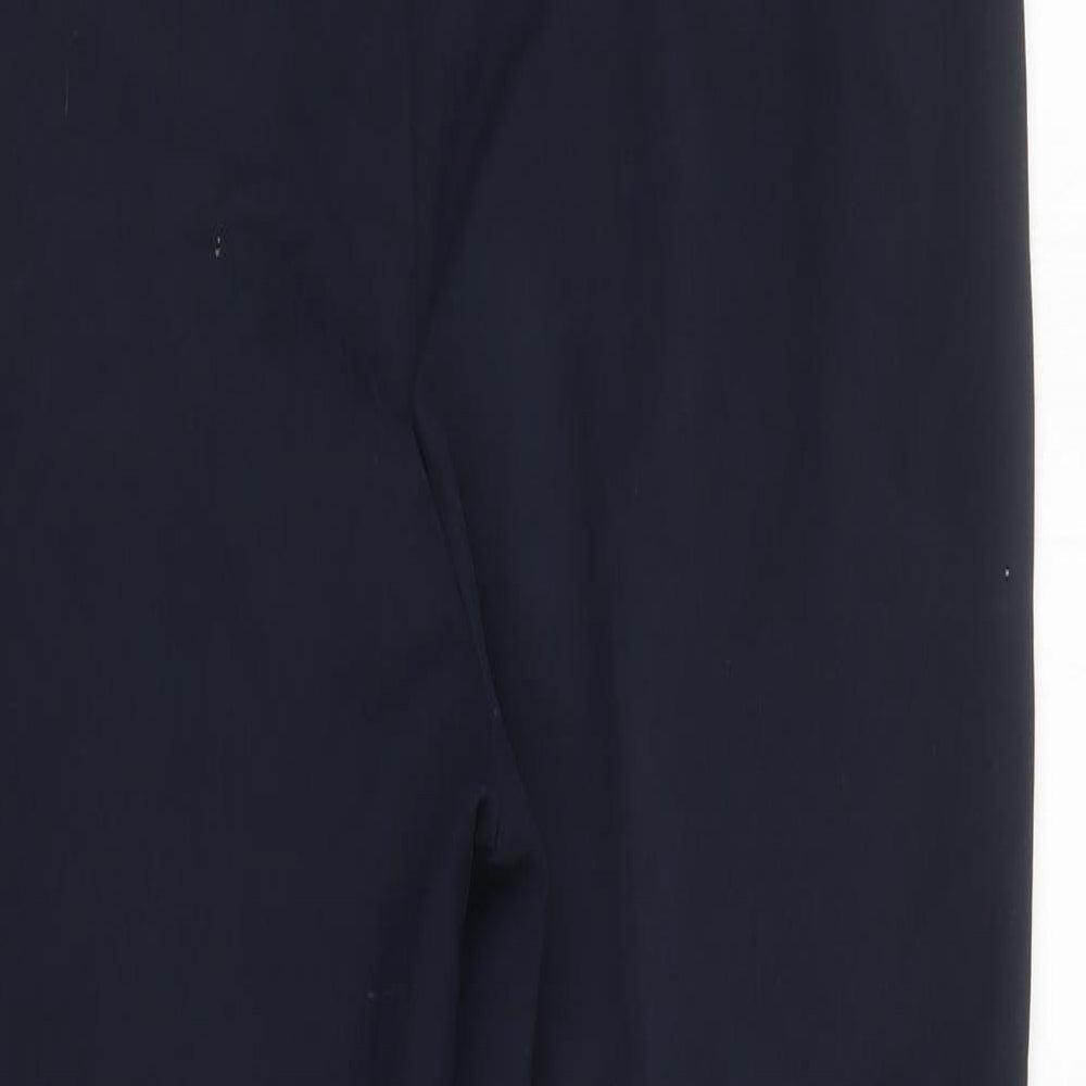 M&S Womens Blue Trousers Size 12 L20 in