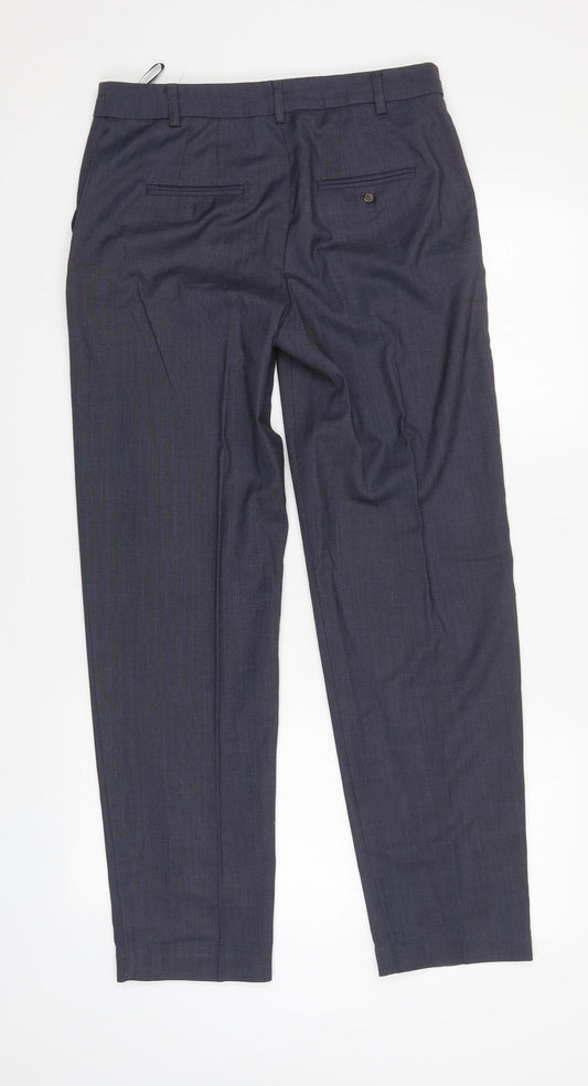 M&S Womens Grey Trousers Size 8 L30 in