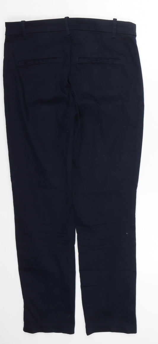 H&M Womens Blue Trousers Size 10 L26 in