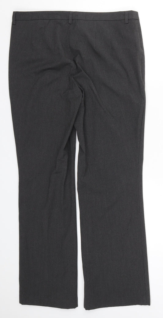 Marks and Spencer Womens Grey Trousers Size 32 in L28.5 in