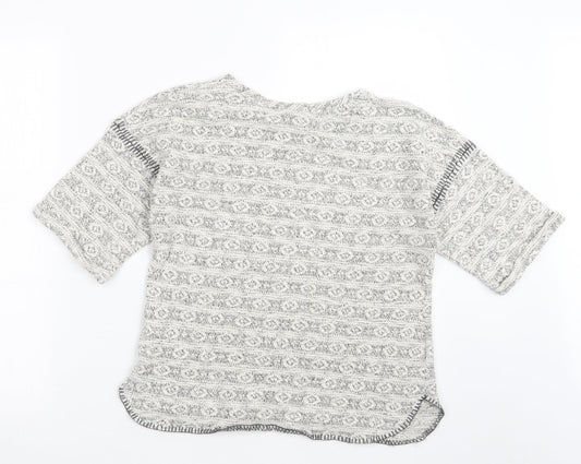 Topshop Womens Beige Knit Pullover Jumper Size 10