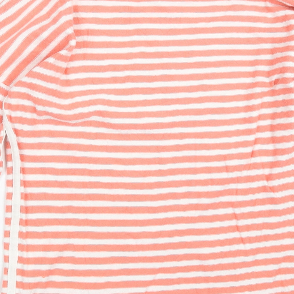 Gap Womens Pink Striped Basic T-Shirt Size M