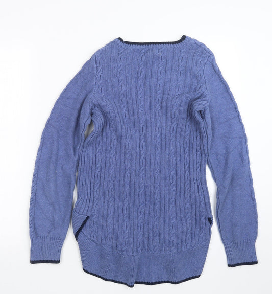 Cambridge Womens Blue Knit Pullover Jumper Size M