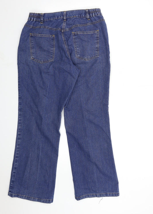 Being Casual Womens Blue Denim Tapered Jeans Size 12 L29 in