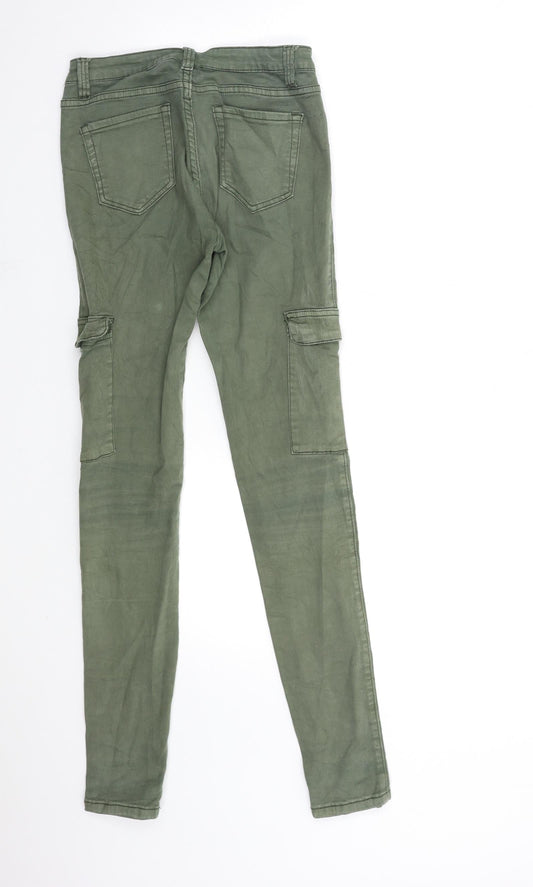 LALULA Womens Green Denim Skinny Jeans Size 8 L31 in