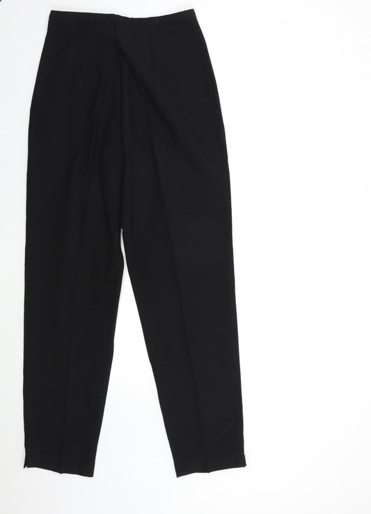 Comfy Womens Black Trousers Size 12 L29 in