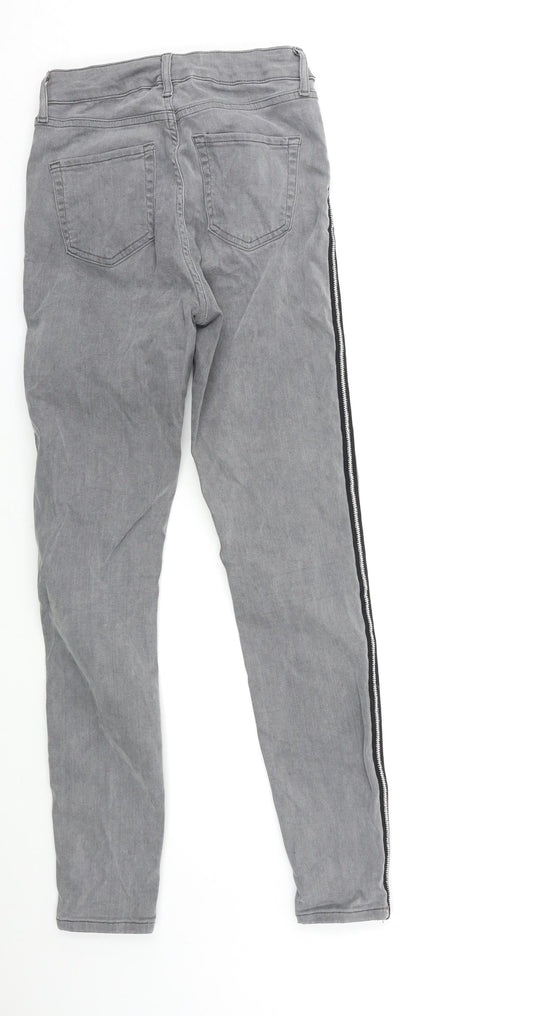 Marks and Spencer Womens Grey Denim Skinny Jeans Size 8 L30 in