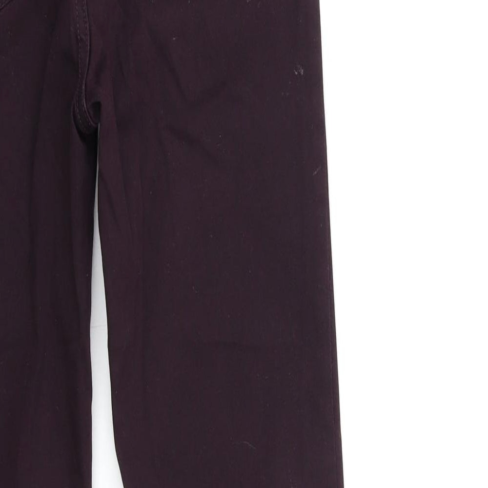 Marks and Spencer Womens Red Denim Skinny Jeans Size 8 L30 in