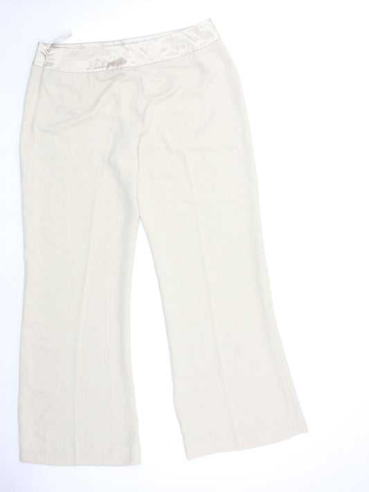 charlotte barclay Womens Beige Trousers Size 16 L30 in