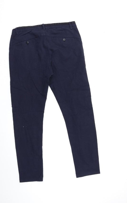 Preworn Womens Blue Denim Skinny Jeans Size 33 in L29 in