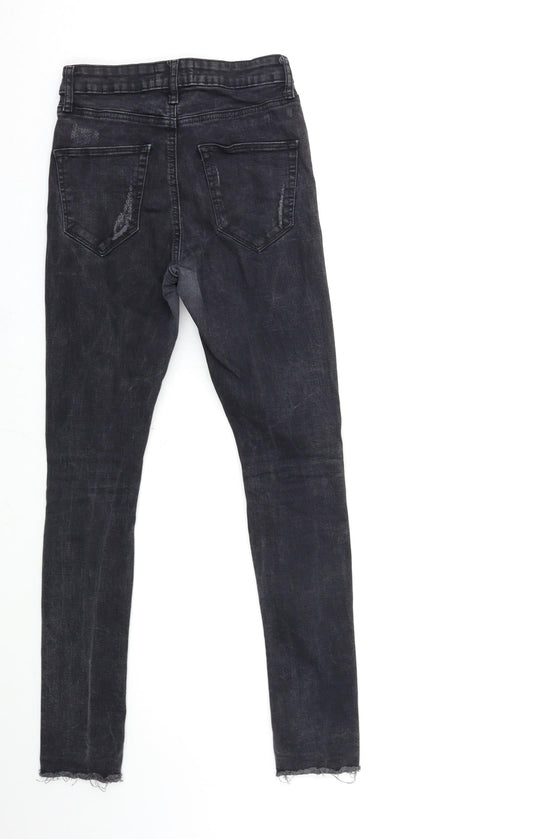 Dorothy Perkins Womens Grey Denim Skinny Jeans Size 6 L27 in
