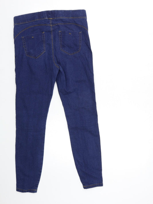 Denim & Co. Womens Blue Denim Jegging Jeans Size 12 L27 in