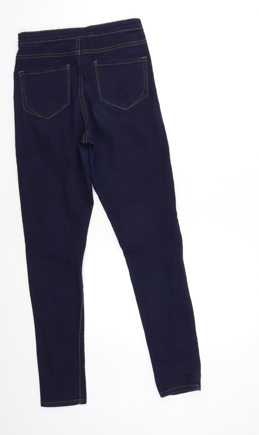Denim & Co. Womens Blue Denim Skinny Jeans Size 12 L30 in