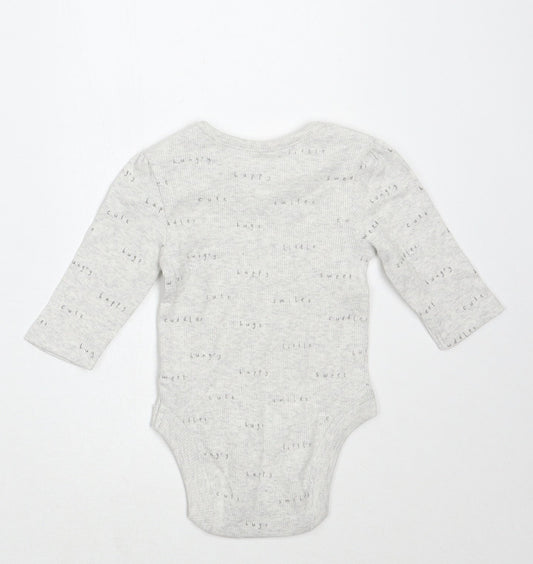 George Girls Grey Babygrow One-Piece Size 0-3 Months