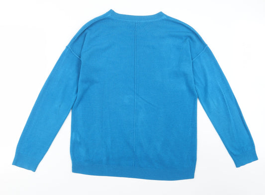 Principles Womens Blue Knit Pullover Jumper Size 10