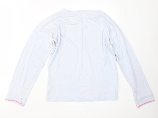 Marks and Spencer Girls Blue Geometric Top Pyjama Top Size 13-14 Years