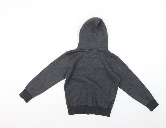 boogy london Boys Grey Full Zip Hoodie Size 7-8 Years