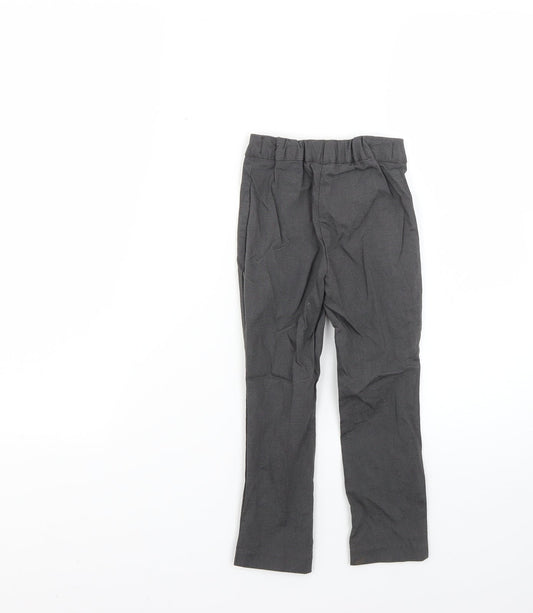 George Girls Grey Chino Trousers Size 3-4 Years - school wear