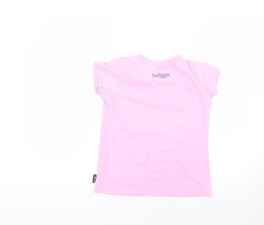 Smiggle Girls Pink Basic T-Shirt Size M