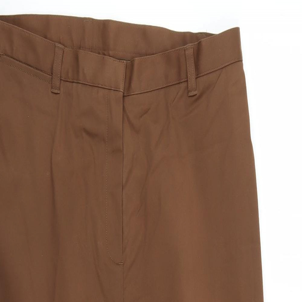 jones network signature Womens Brown Trousers Size 14 L24 in