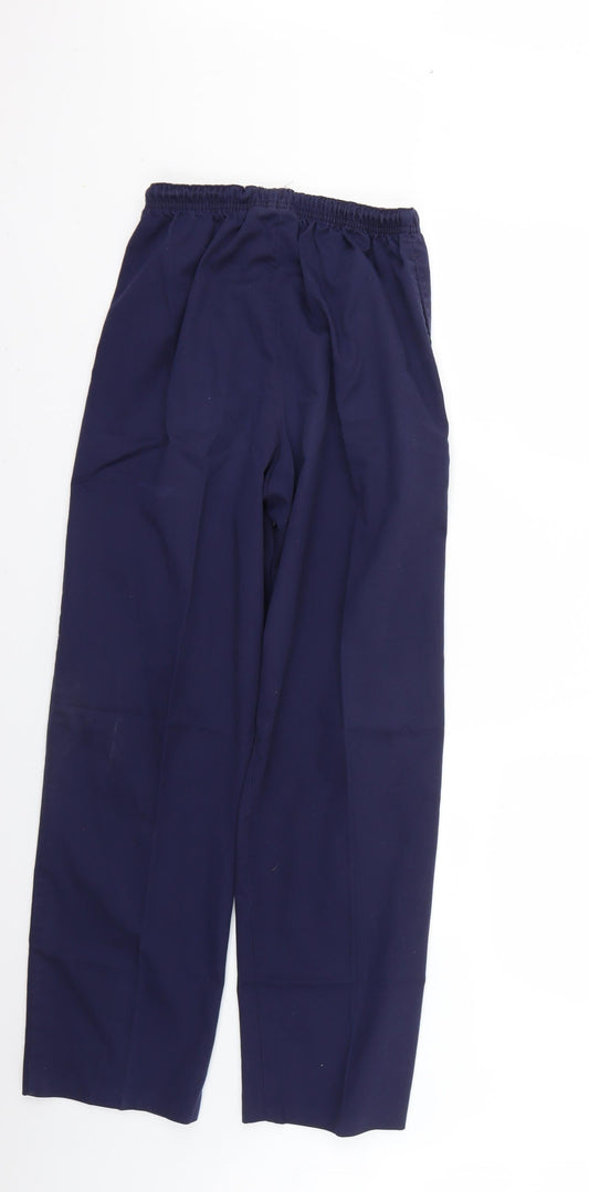 behrens Womens Blue Cropped Trousers Size S L26 in