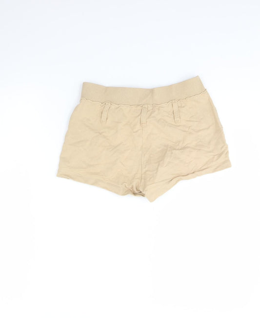 MNG Womens Beige Sweat Shorts Size S
