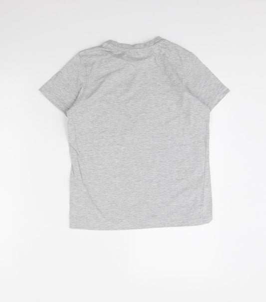 George Boys Grey Basic T-Shirt Size 10 Years - Gamer