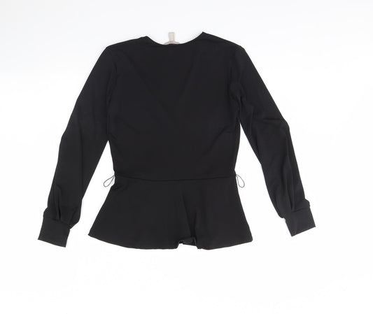 H&M Womens Black Basic Blouse Size XS