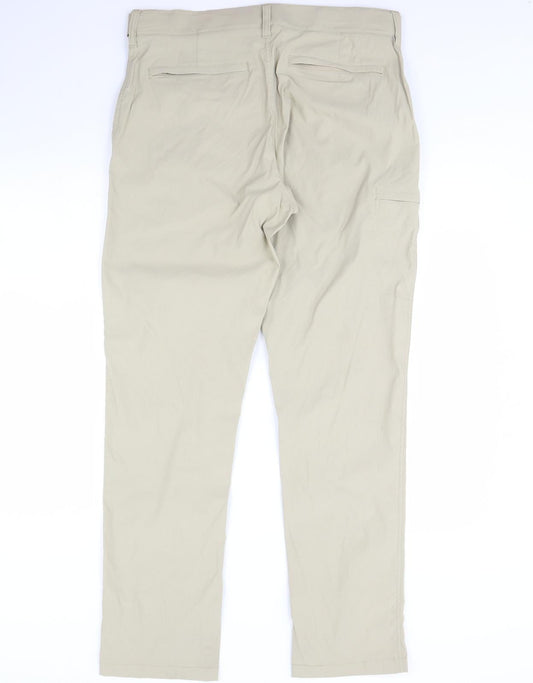 LB TECH Mens Beige Trousers Size 32 L34 in