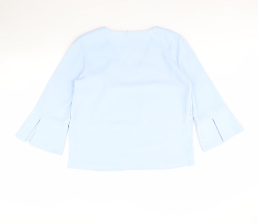 H&M Womens Blue Basic Blouse Size 12