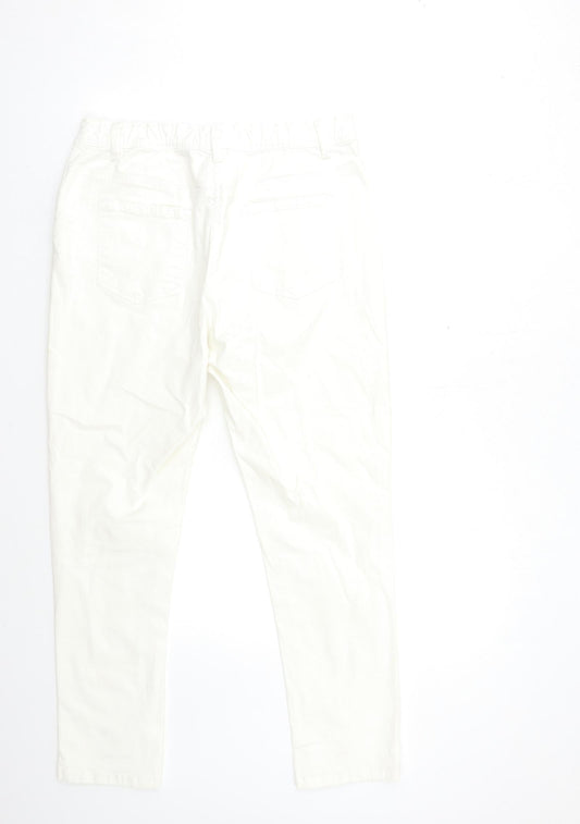 Anthology Womens White Denim Skinny Jeans Size 14 L27 in