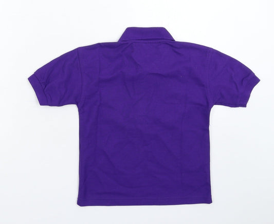 Blue Max Boys Purple Basic Polo Size 3-4 Years