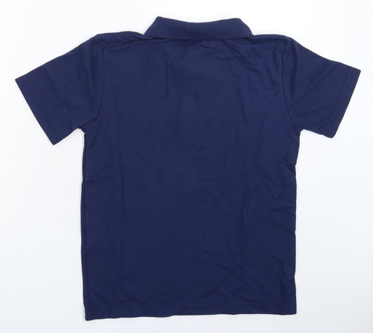 Woodbank Boys Blue Basic Polo Size 13 Years