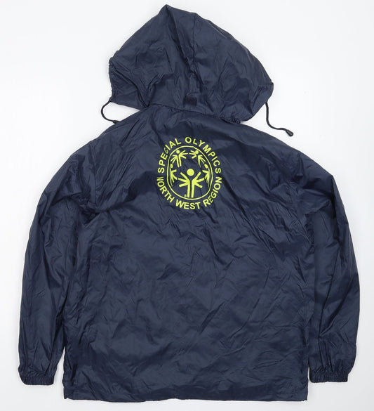 Result Mens Blue Rain Coat Coat Size S