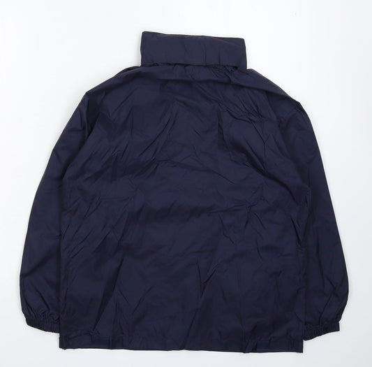 B&C Womens Blue Rain Coat Coat Size 14
