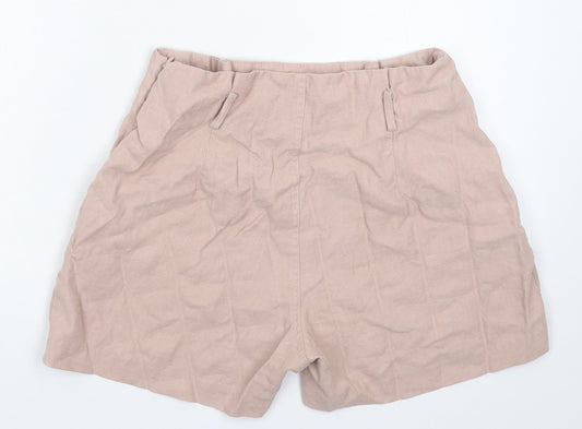 Miss Selfridge Womens Beige Hot Pants Shorts Size 10