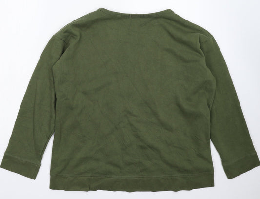 Architect Womens Green Pullover Sweatshirt Size XL