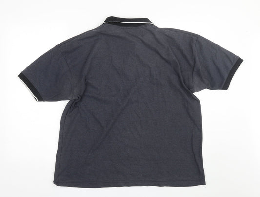 M2M Mens Grey Polo Size XL