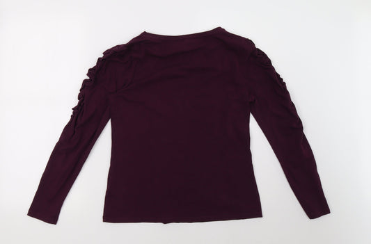 Dorothy Perkins Womens Purple Pullover Sweatshirt Size 10