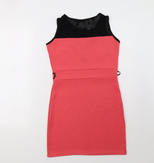 high rose Womens Pink A-Line Size 12