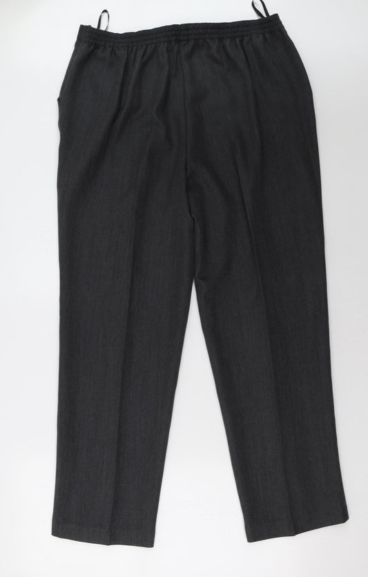 BM Womens Grey Trousers Size 16 L32 in