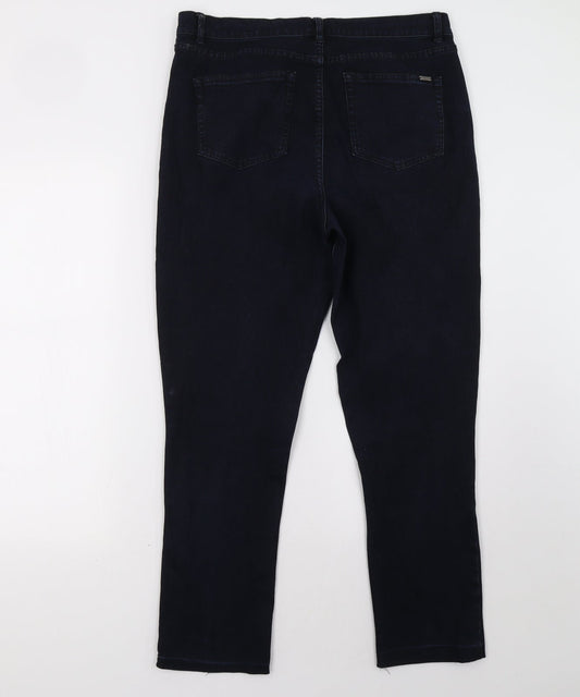 Preworn Womens Blue Straight Jeans Size 10 L30 in
